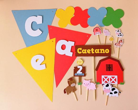 Kit Festa Fazendinha - Só Um Bolinho