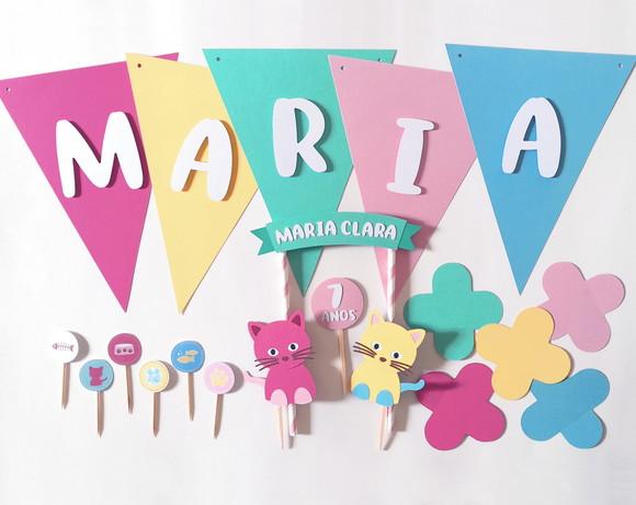 Kit Festa Gatinhos - Só Um Bolinho