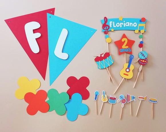 Kit Festa Música - Só Um Bolinho