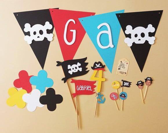 Kit Festa Piratas - Mini Festa