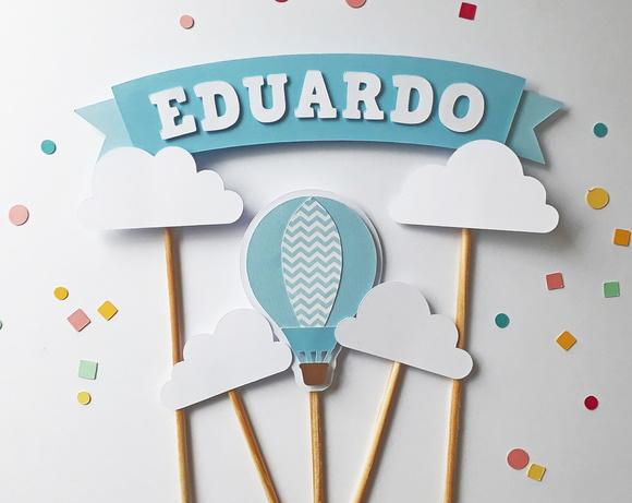 Kit Topo de Bolo Balão
