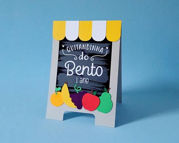 Mini Cavalete Quitandinha Display de Mesa
