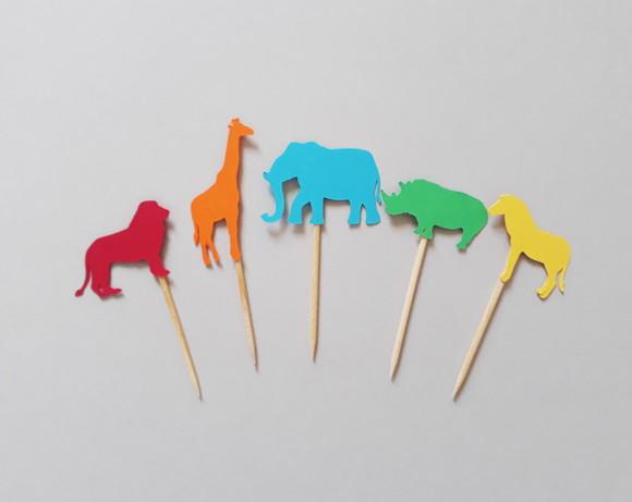 Mini Topper Safari Colorido