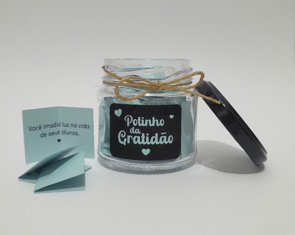 Presente para Professores - Potinho da Gratidão Vidro
