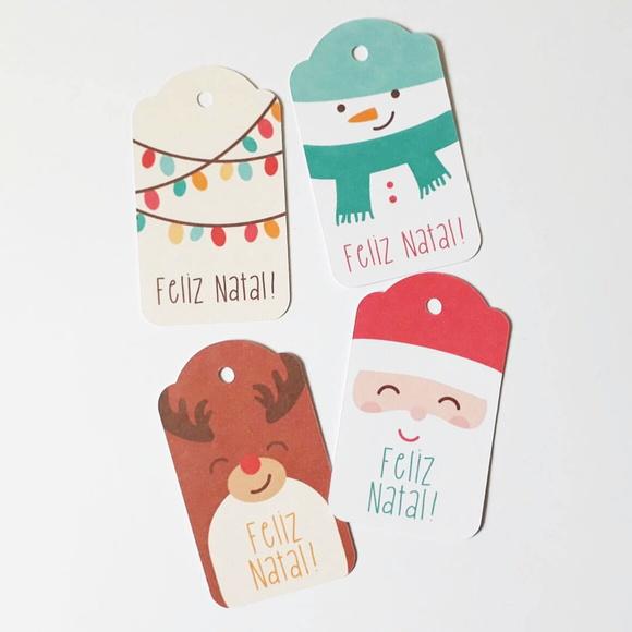Tag para Presente de Natal Divertida