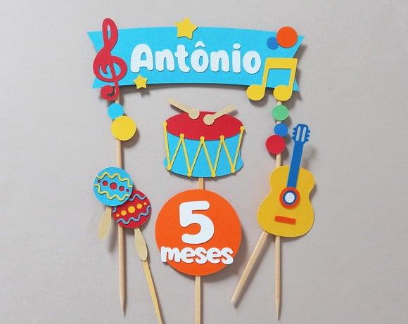 Topo de Bolo Instrumentos Musicais