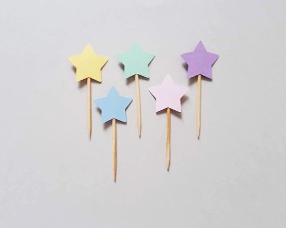 Mini Topper Estrelinhas