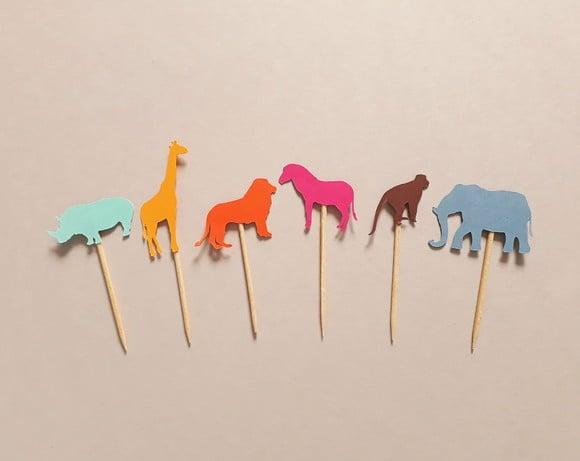 Mini Topper Safari Colorido