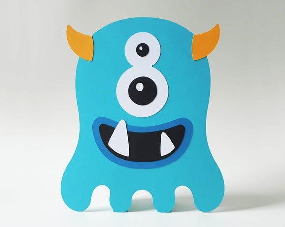 Display de Mesa Monstrinho Azul