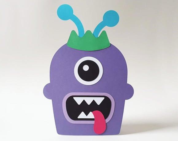 Display de Mesa Monstrinho Roxo