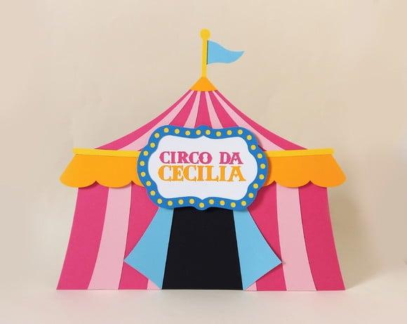 Display de Mesa Tenda Circo