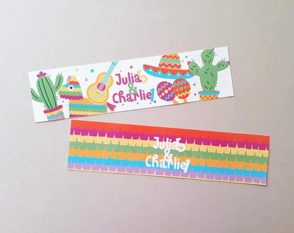 Rótulo para Água Festa Mexicana