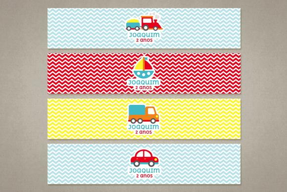 Rótulo para Água Meios de Transporte