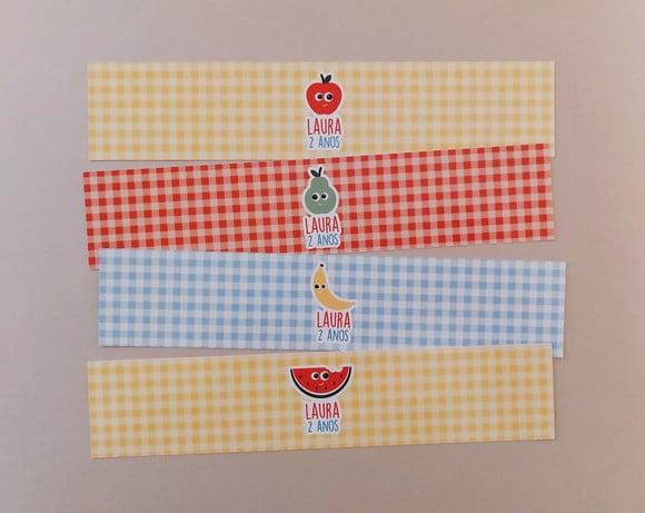 Rótulo para Água Picnic Frutas