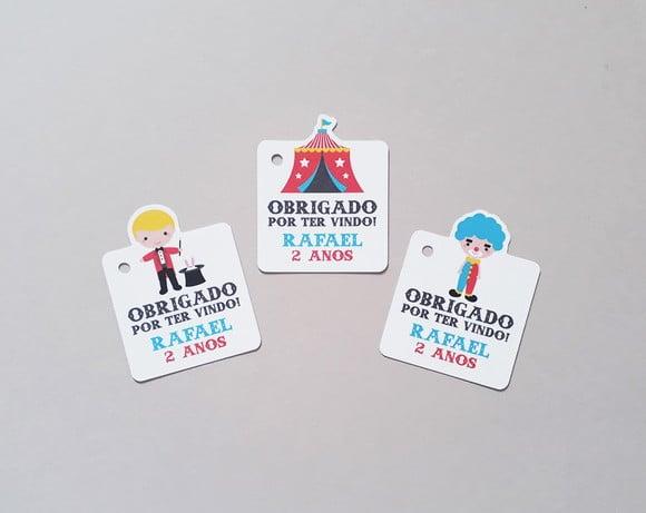 Tag Agradecimento Circo