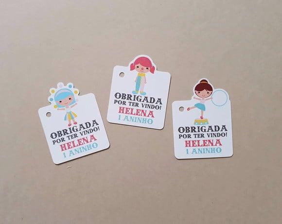 Tag Agradecimento Circo Meninas