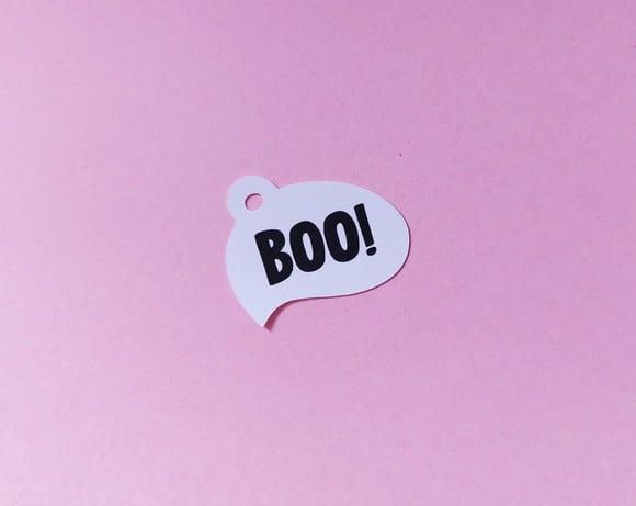 Tag Boo para Lembrancinhas Halloween