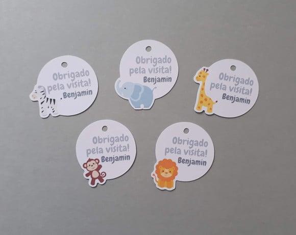 Tag de Agradecimento Safari