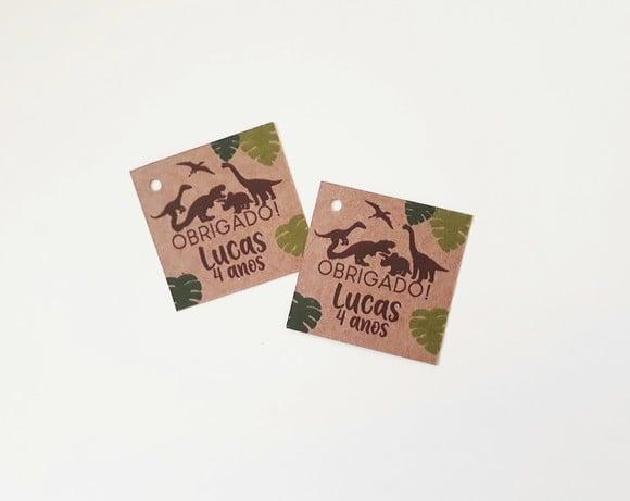 Tag Lembrancinha Dinossauro Kraft