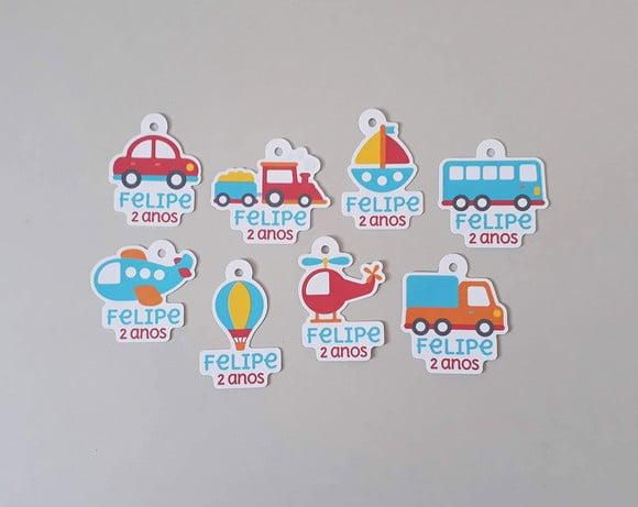 Tag Lembrancinha Meios de Transporte