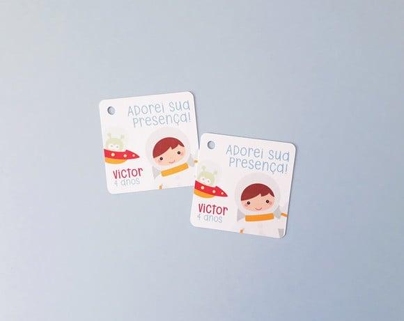 Tag para Lembrancinha Astronauta