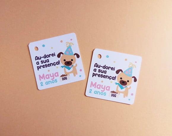 Tag para Lembrancinha Cachorrinho