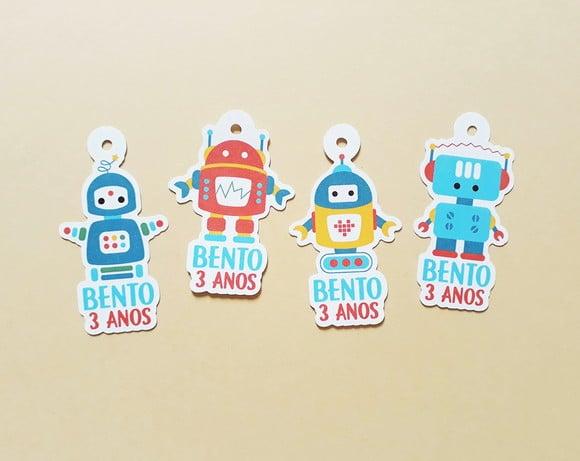 Tag para Lembrancinha Robôs