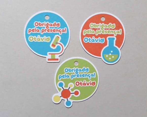 Tags Personalizadas Cientista
