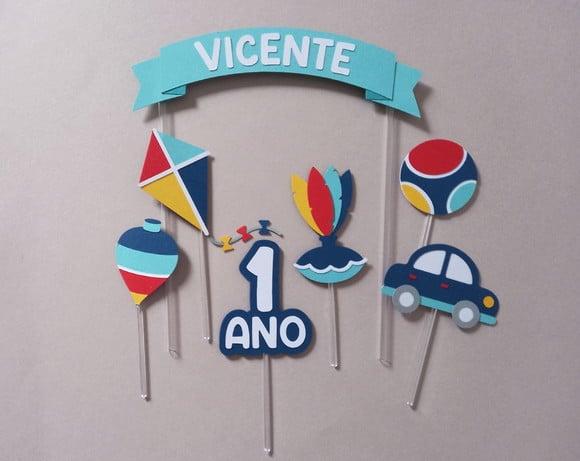 Topo de Bolo Brinquedos Antigos