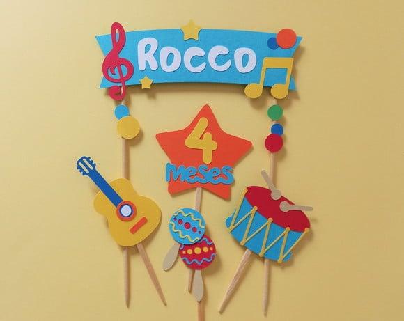 Topo de Bolo Instrumentos Musicais