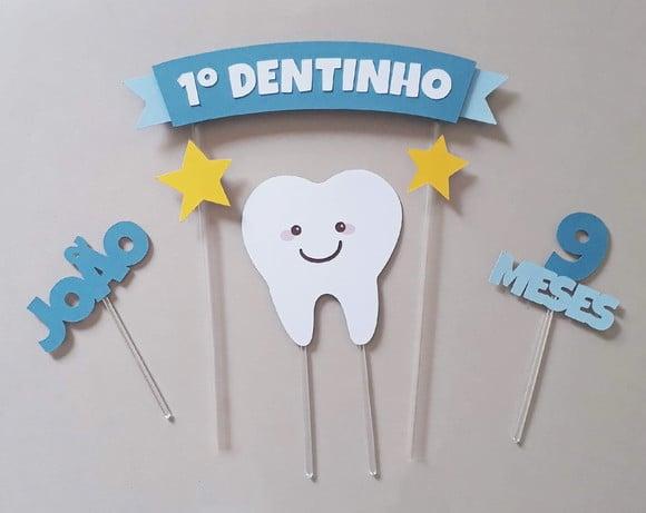 Topo de Bolo Primeiro Dentinho