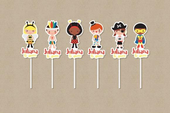 Topper Carnaval Personalizado