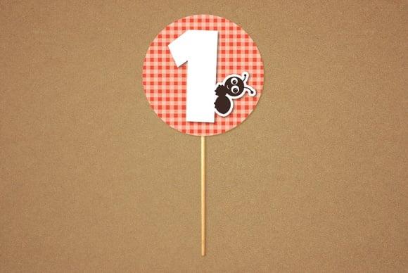 Topper de Bolo Picnic