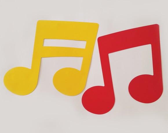 Arte para painel Notas Musicais