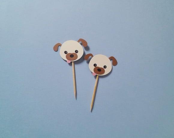 Mini Topper Cachorrinhos em Camadas