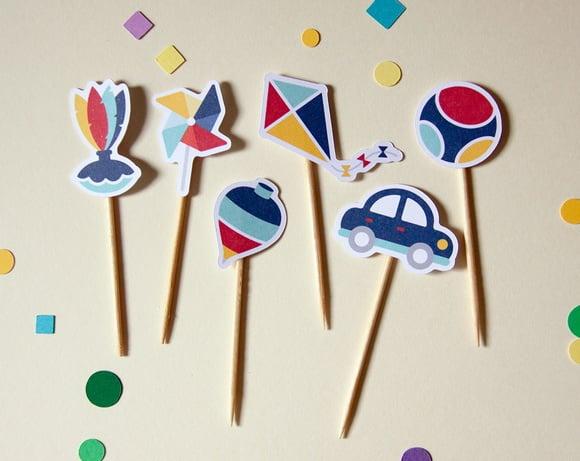 Mini Topper Brinquedos Antigos