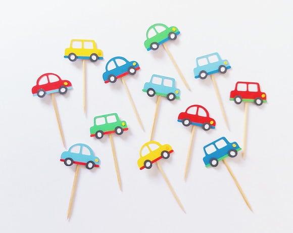 Mini Topper Carrinhos em Camadas