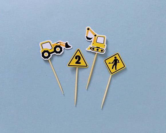 Mini Topper Escavadeira Obras