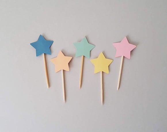 Mini Topper Estrelinhas