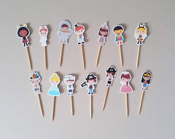 Mini Topper Fantasias de Carnaval Folia