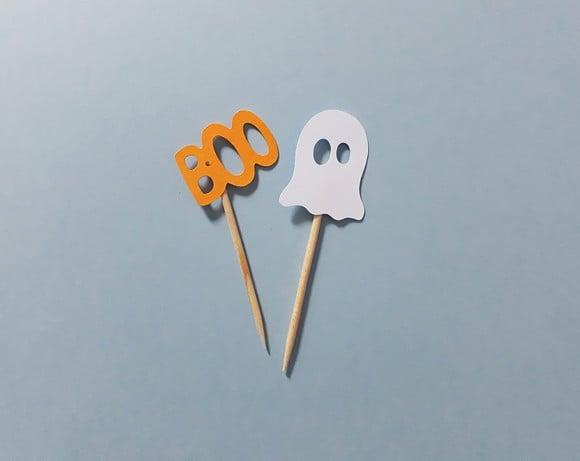 Mini Topper Fantasminha e Boo Halloween
