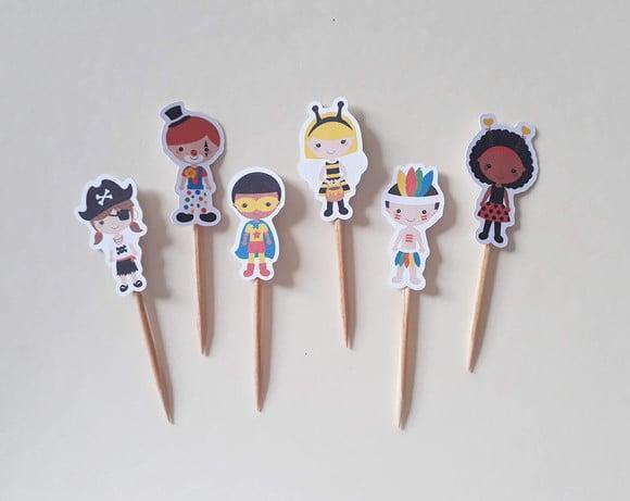 Mini Topper Fantasias de Carnaval Folia