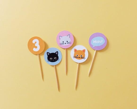 Mini Topper Gatinhos