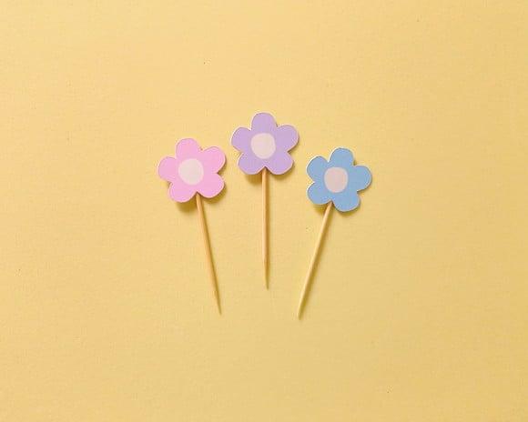 Mini Topper Florzinhas
