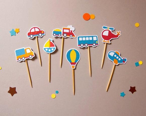 Mini Topper Meios de Transporte