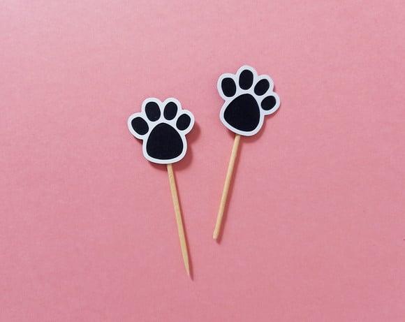 Mini Topper Patinhas de Cachorro