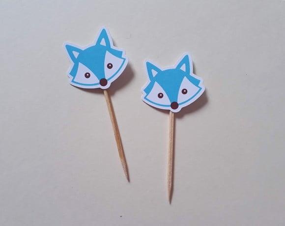 Mini Topper Raposinha Azul