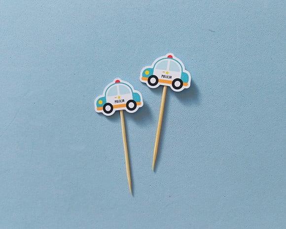 Mini Toppers Carro de Polícia