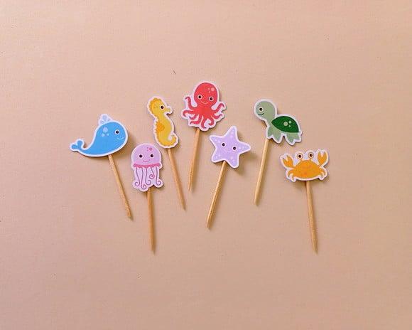 Mini Toppers Fundo do Mar