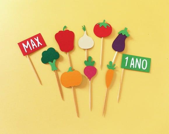 Mini Toppers Vegetais